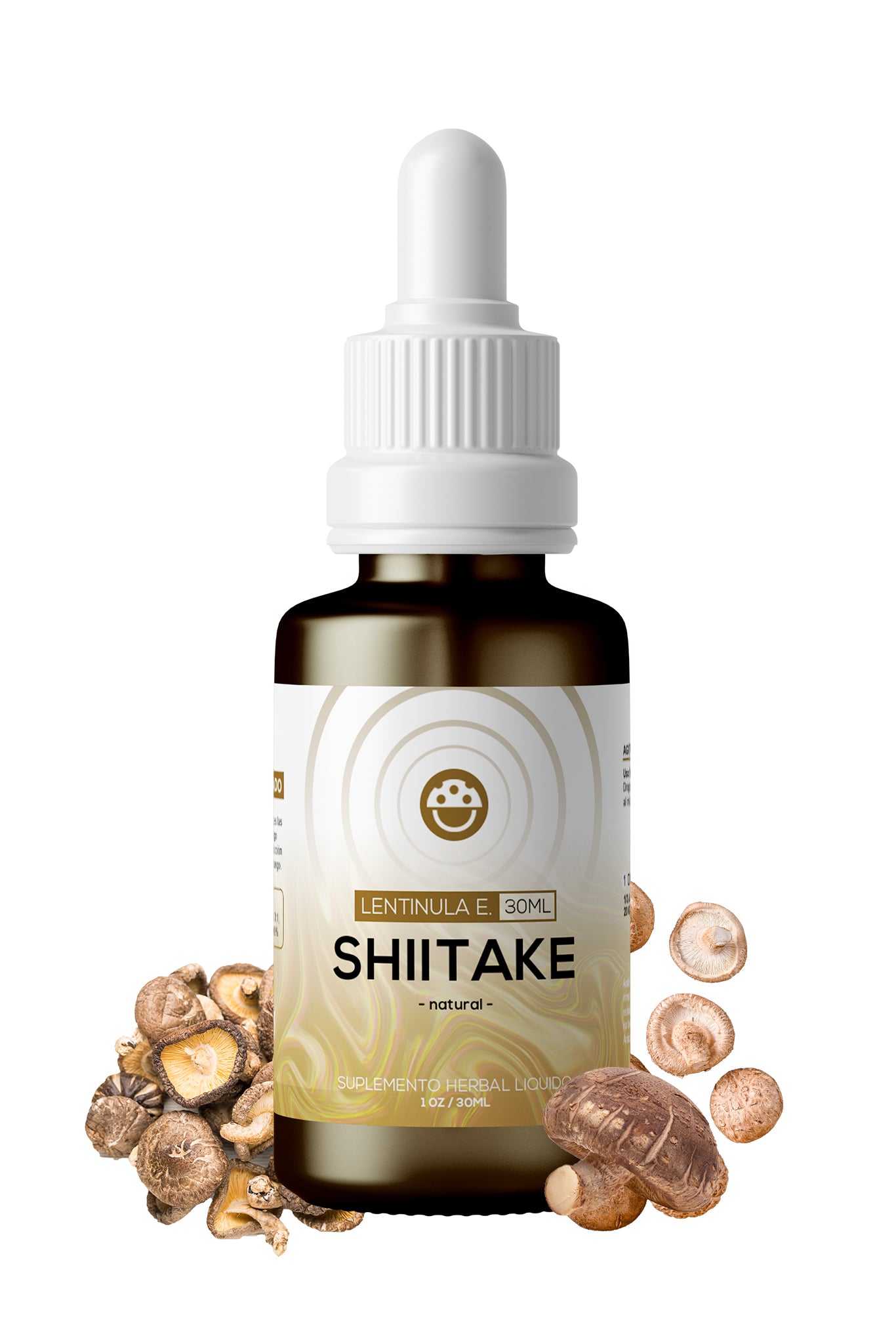Extracto de Shiitake (Lentinula edodes) adaptógeno 30 ml marca Mycodelic