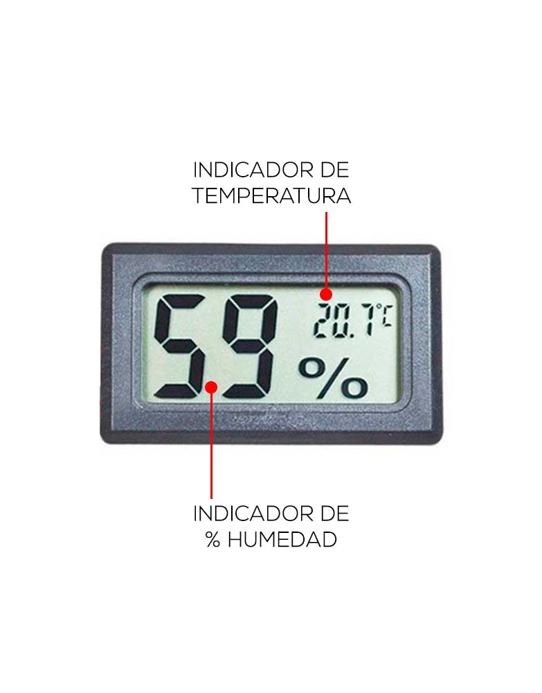 Termohigrómetro Digital LCD