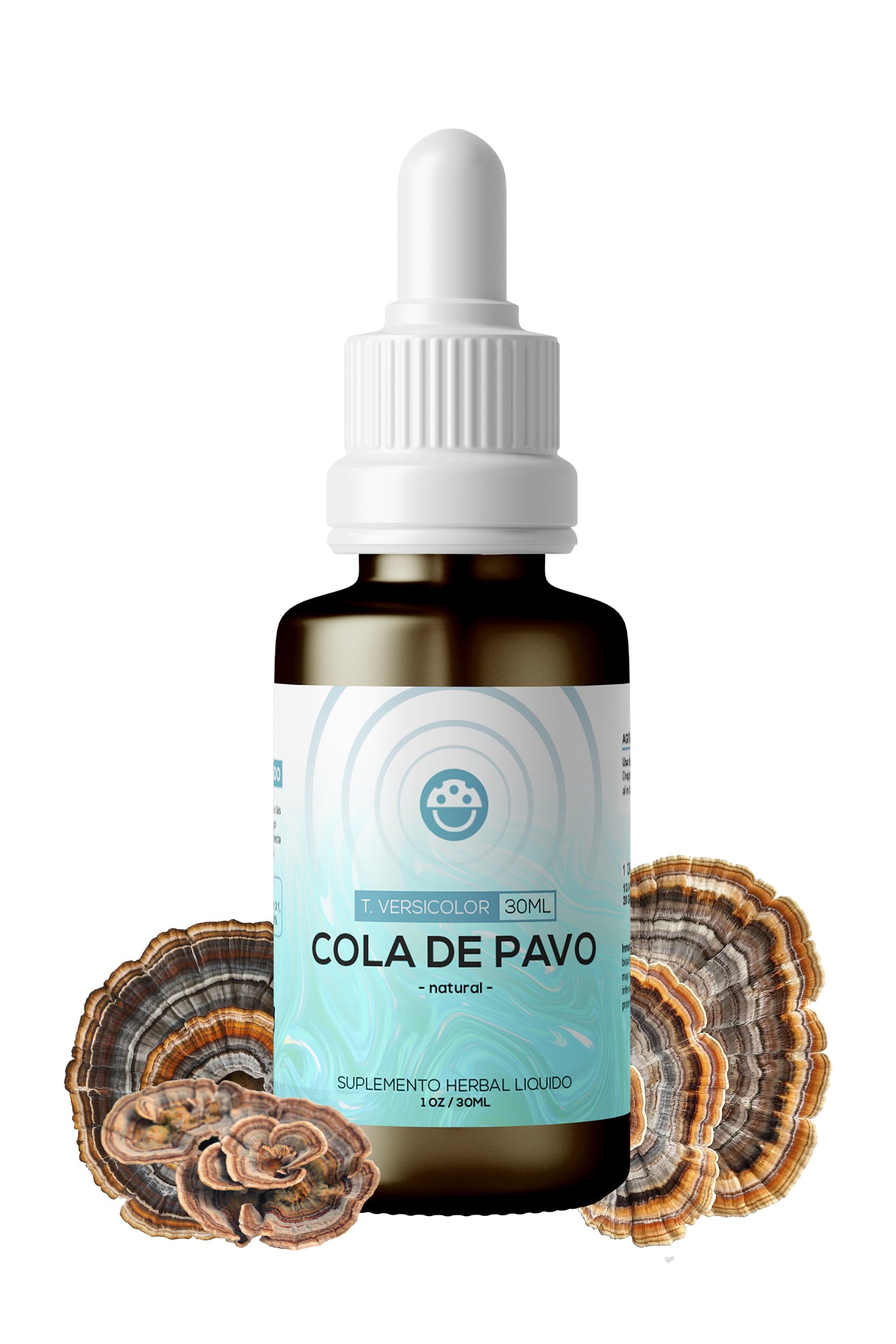 Extracto de Cola de Pavo (Trametes versicolor) adaptógeno 30 ml marca Mycodelic